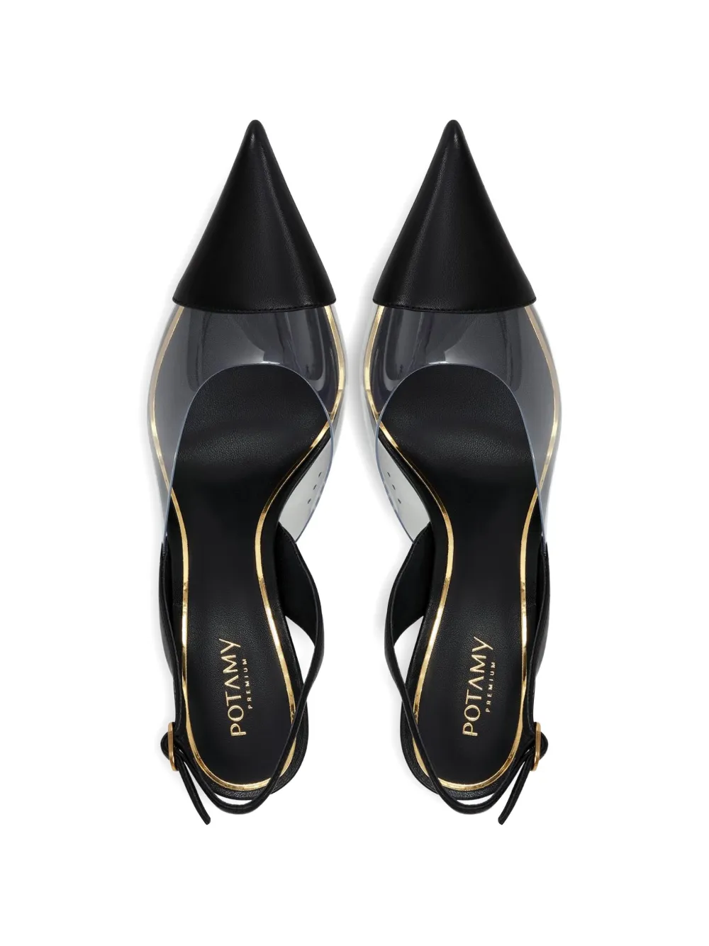 POTAMY Slingback pumps Zwart