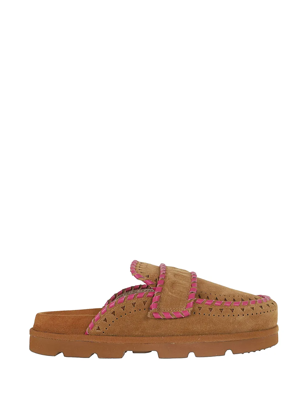 Mou contrast-trim mules Bruin