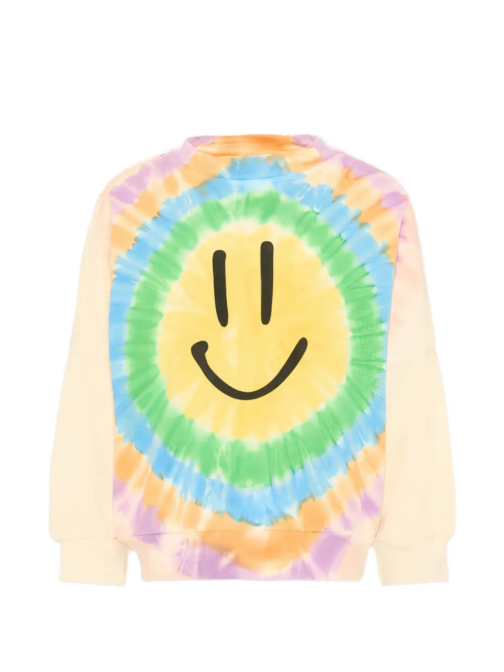Molo tie-dye smiley-print sweater - Giallo