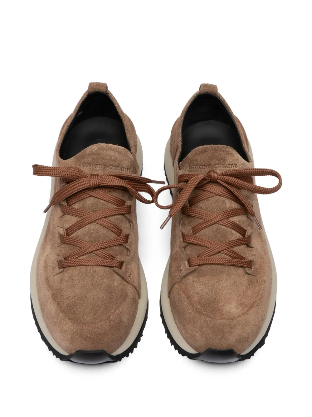 Officine Creative Entire 101 leather sneakers Bruin