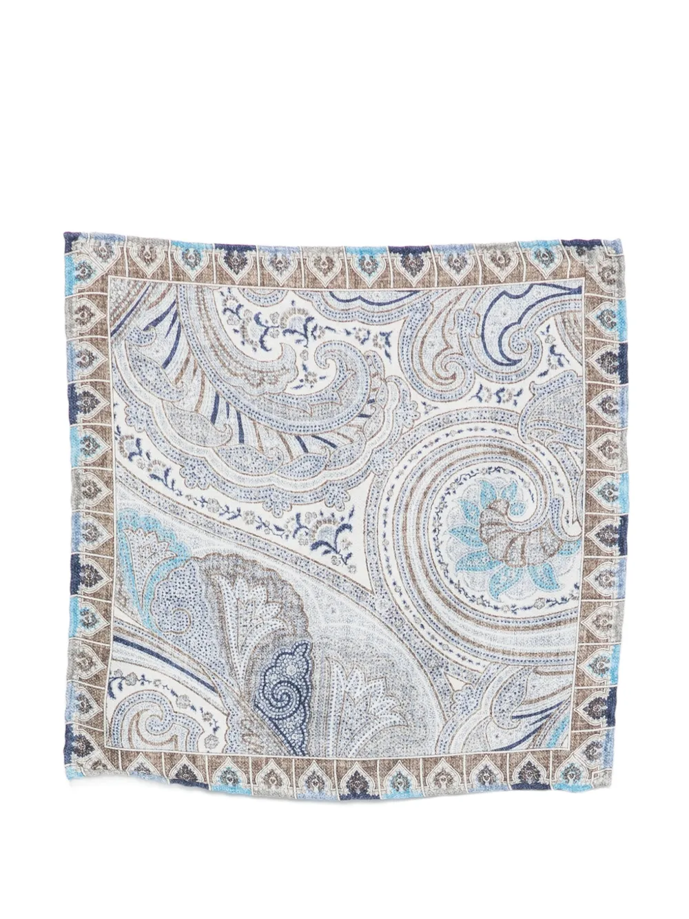 Dell'oglio Sciarpa Easy con stampa paisley - Blu