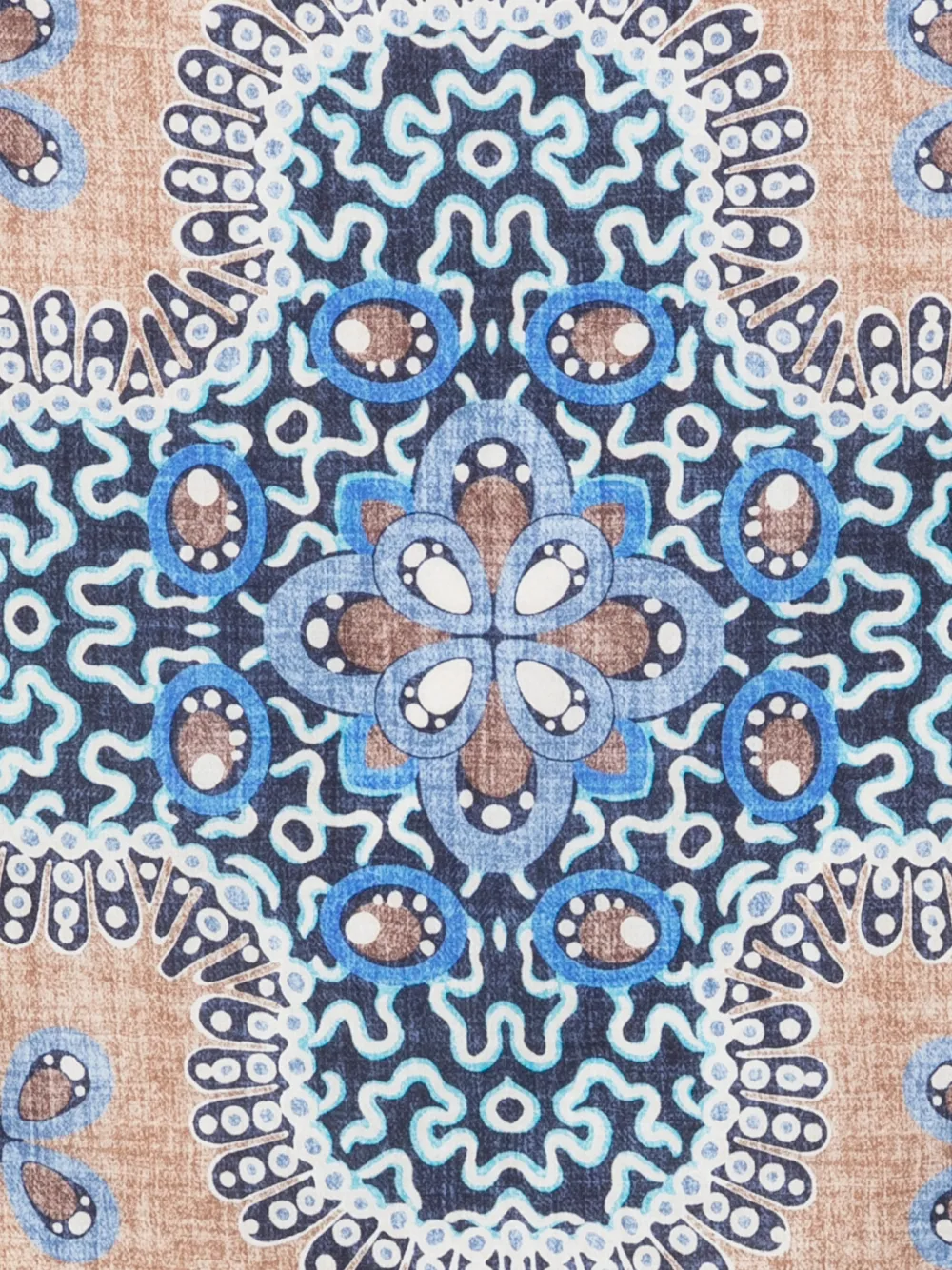 Dell'oglio Tokio sjaal met geometrische print Bruin