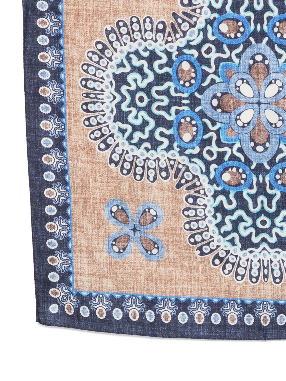 Dell'oglio Tokio sjaal met geometrische print Bruin