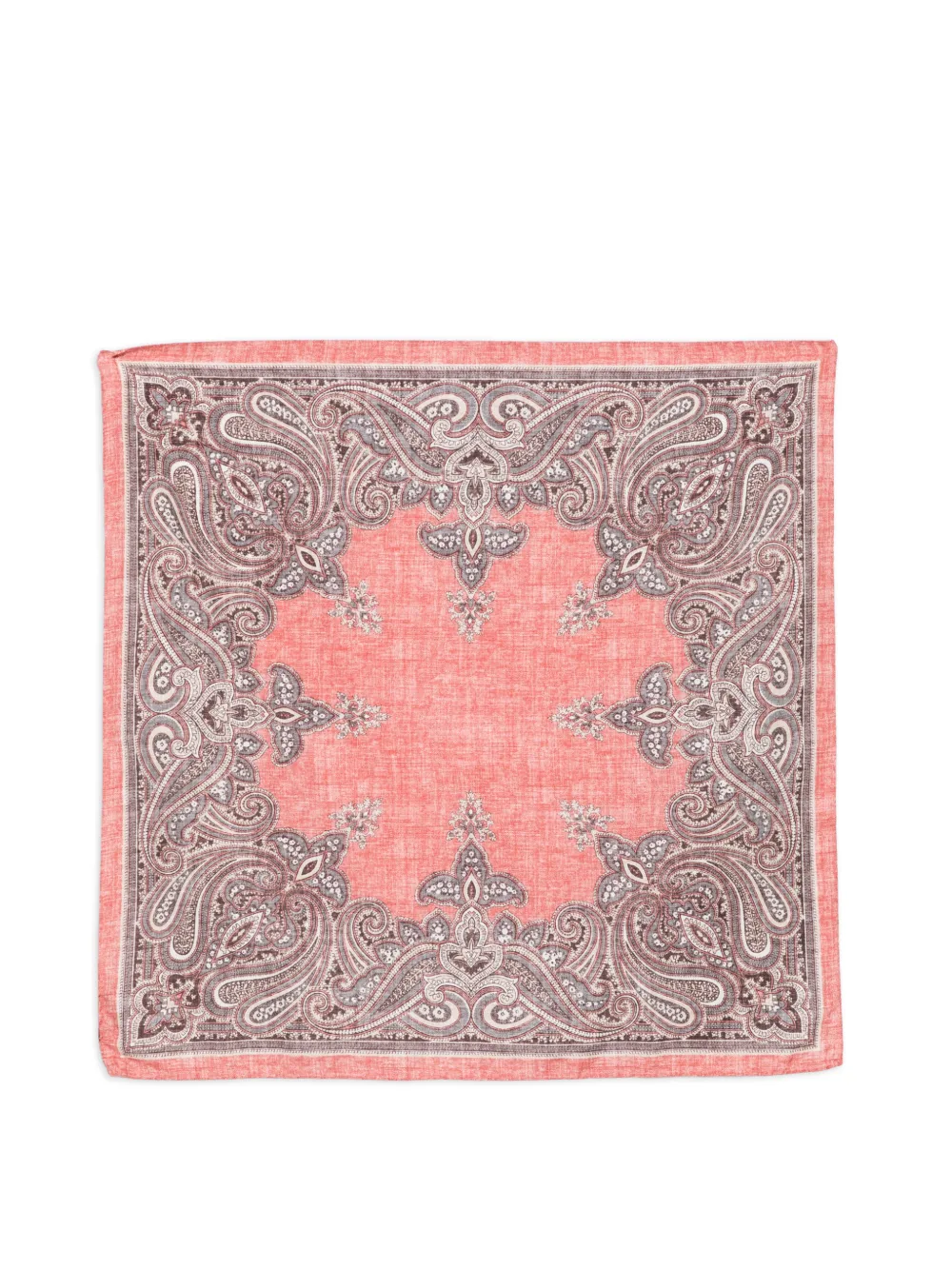 Dell'oglio Foulard con stampa paisley - Rosa