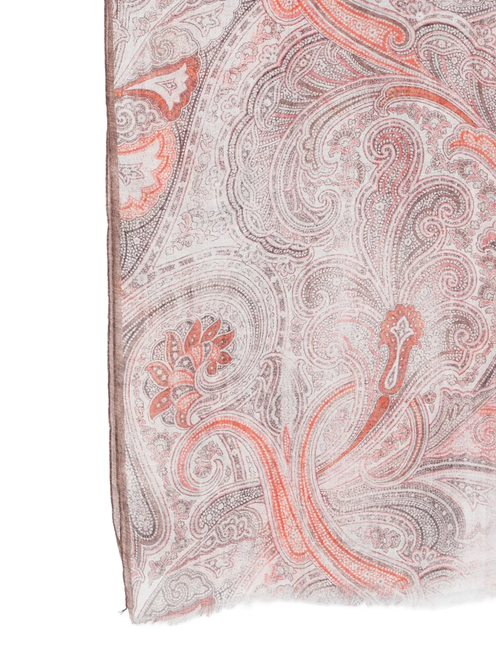 Dell'oglio Sjaal met paisley-print Wit