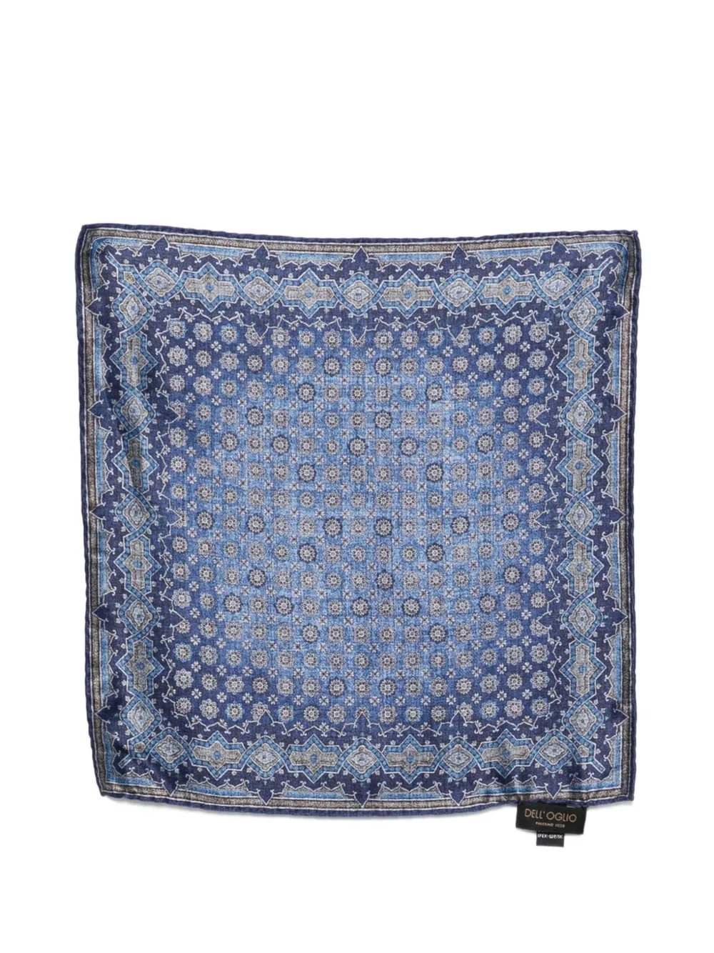Dell'oglio Schal mit geometrischem Print - Blau