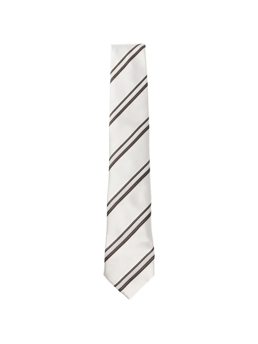 Brunello Cucinelli striped tie - Grau