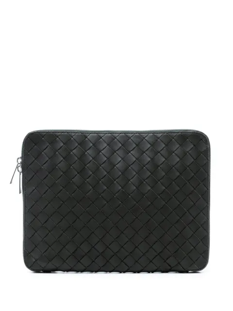 Bottega Veneta Pre-Owned 2012-2025 Leather Intrecciato Hydrology Document Case Pouch clutch bag
