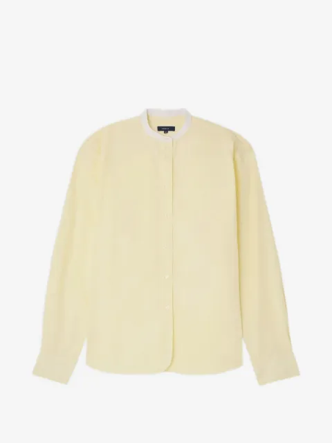 Soeur Bermudes band-collar shirt