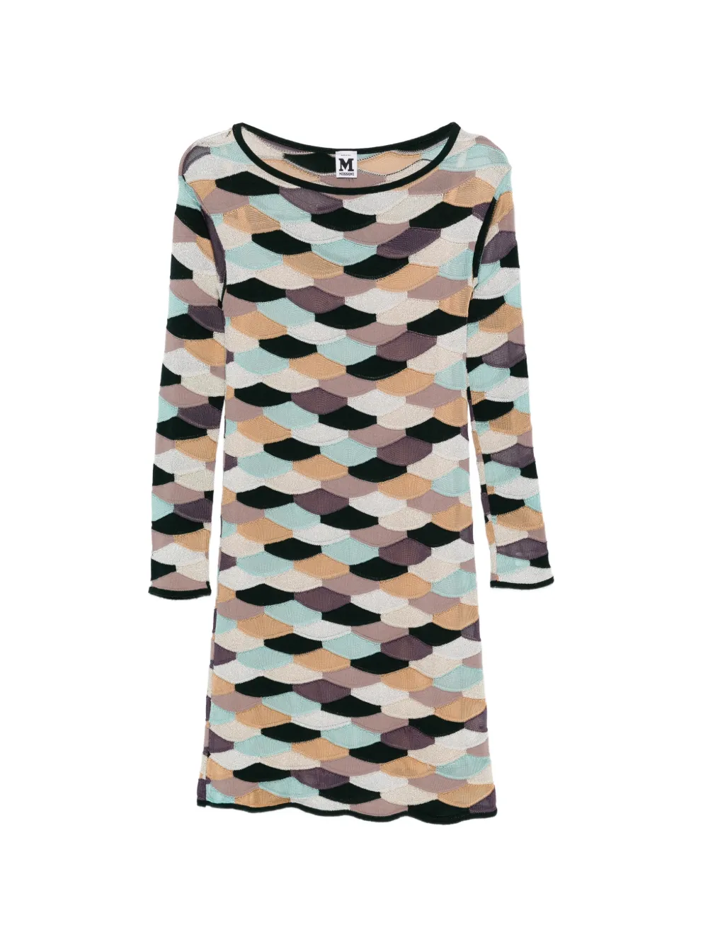 Missoni Pre-Owned 2000s scallop-pattern dress - Toni neutri