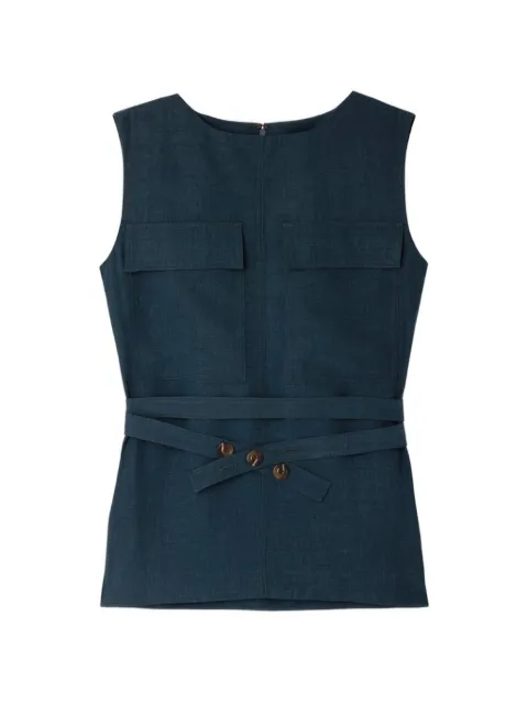 Soeur Isra flap-pocket sleeveless top