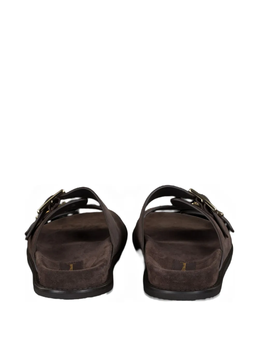 Moorer Duchamp-P5 suède sandalen met gesp Bruin