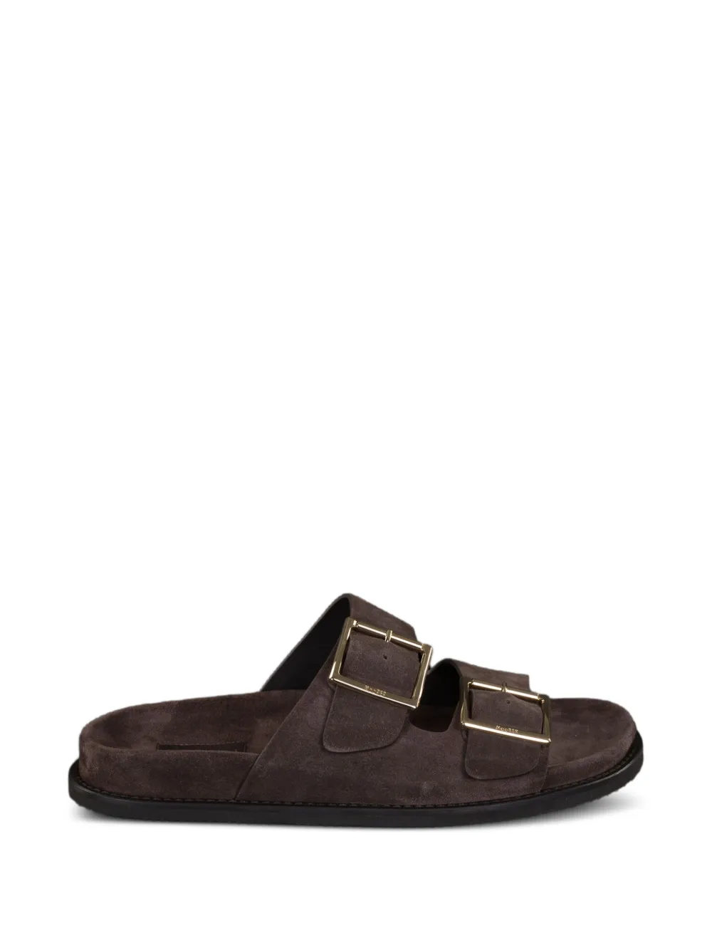 Moorer Duchamp-P5 buckle suede sandals - Marrone