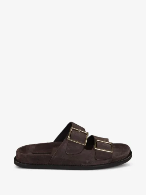Moorer Duchamp-P5 buckle suede sandals