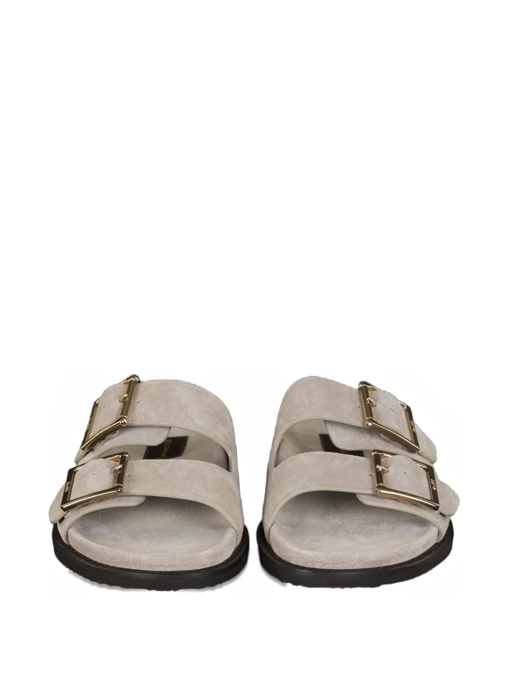 Moorer Duchamp-P5 leren sandalen met gesp Beige