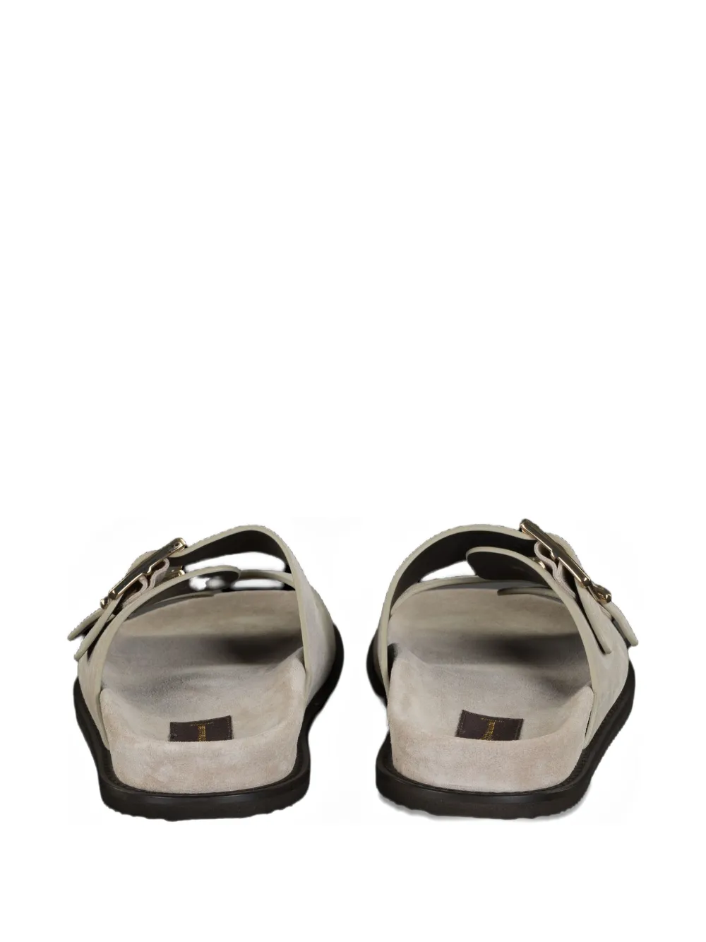 Moorer Duchamp-P5 leren sandalen met gesp Beige