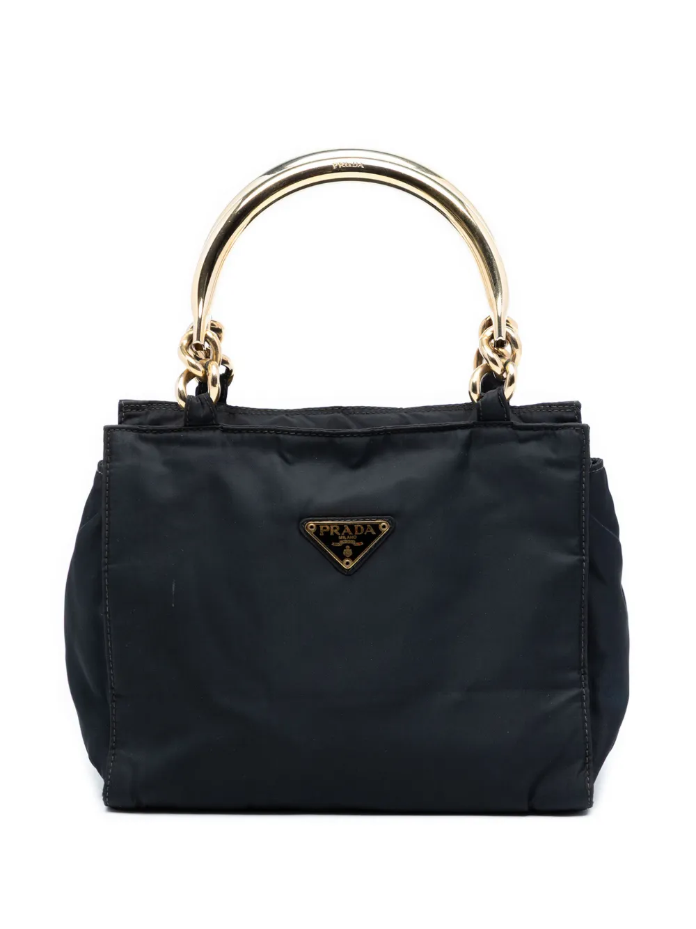 Prada Pre-Owned 2000-2013 Tessuto Metal Handle Bag handbag - Nero