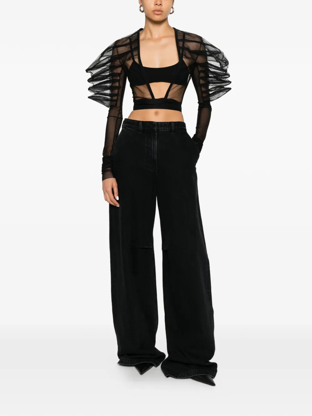 Rick Owens Rhino top - Nero