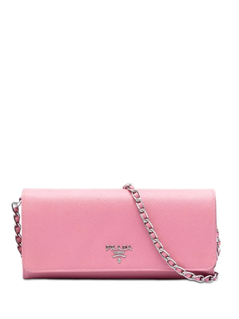 Prada Pre-Owned 2013-2026 Saffiano Wallet On Chain crossbody bag - Pink