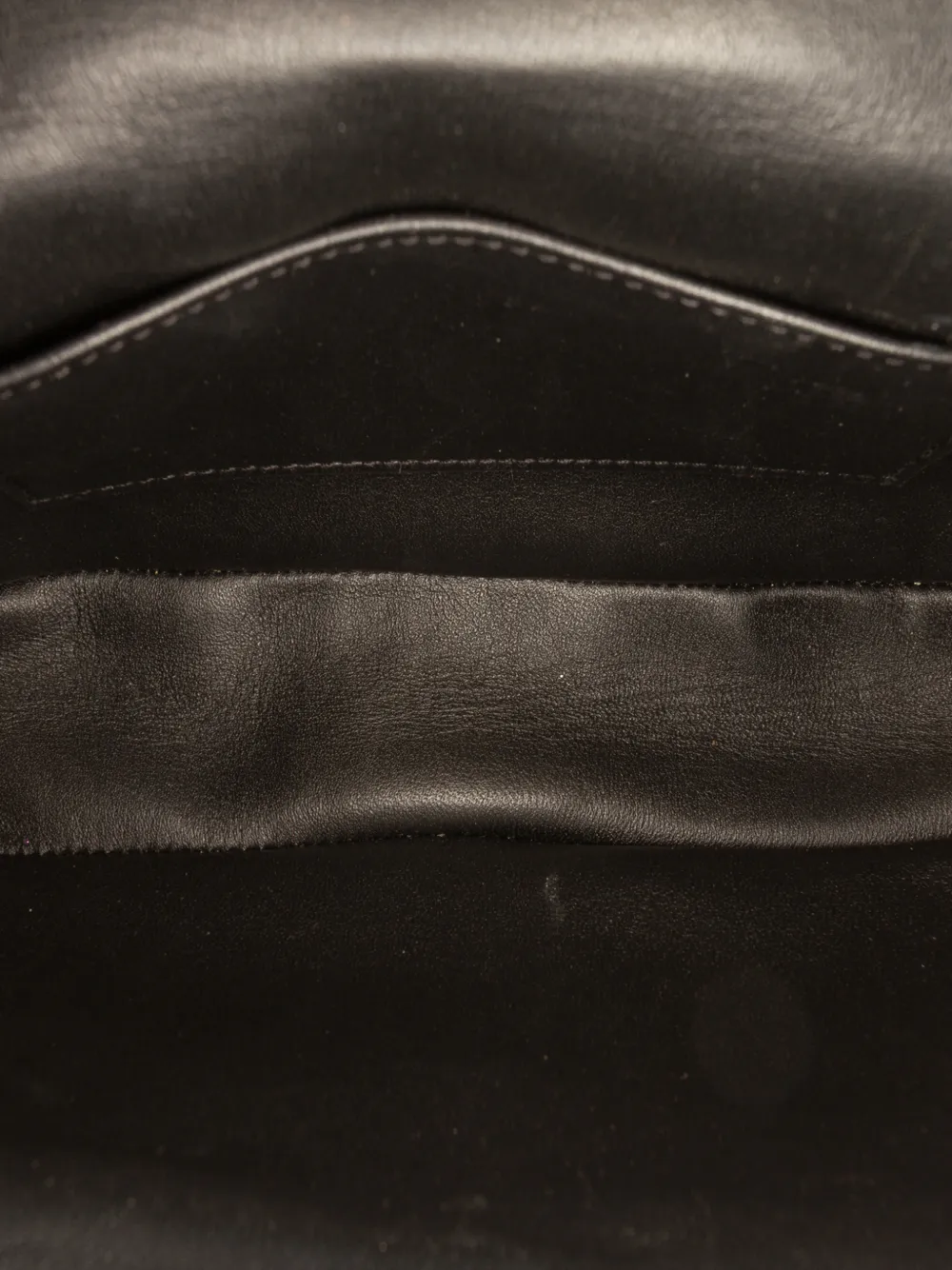 Celine Pre-owned 2022 Matelasse Goatskin Monochrome Chain Shoulder Bag in Black, view 5