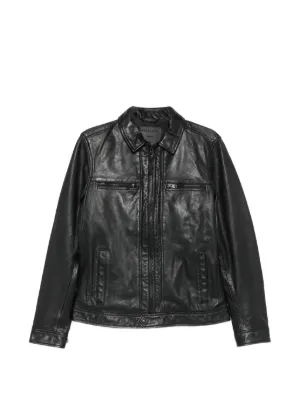 424 レザー ライダースジャケット | ブラック | FARFETCH JP
