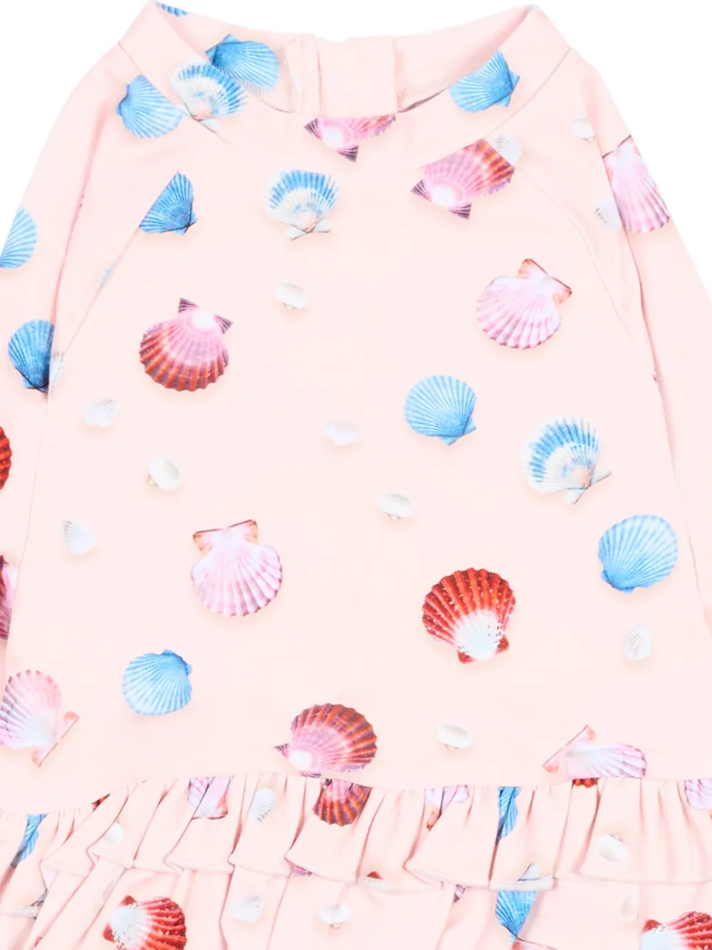 Molo Narice badpak met schelpenprint Roze