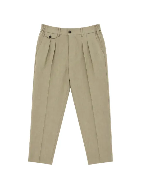 BE ABLE pleated elasticated-waist trousers