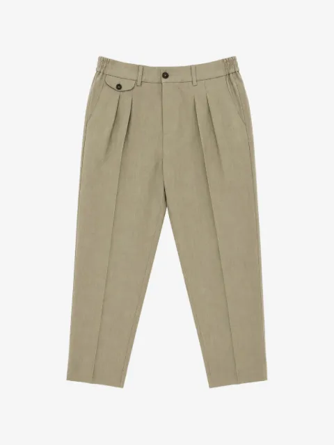 BE ABLE pleated elasticated-waist trousers