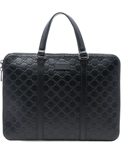 Gucci Pre-Owned 2016-2026 Guccissima business bag