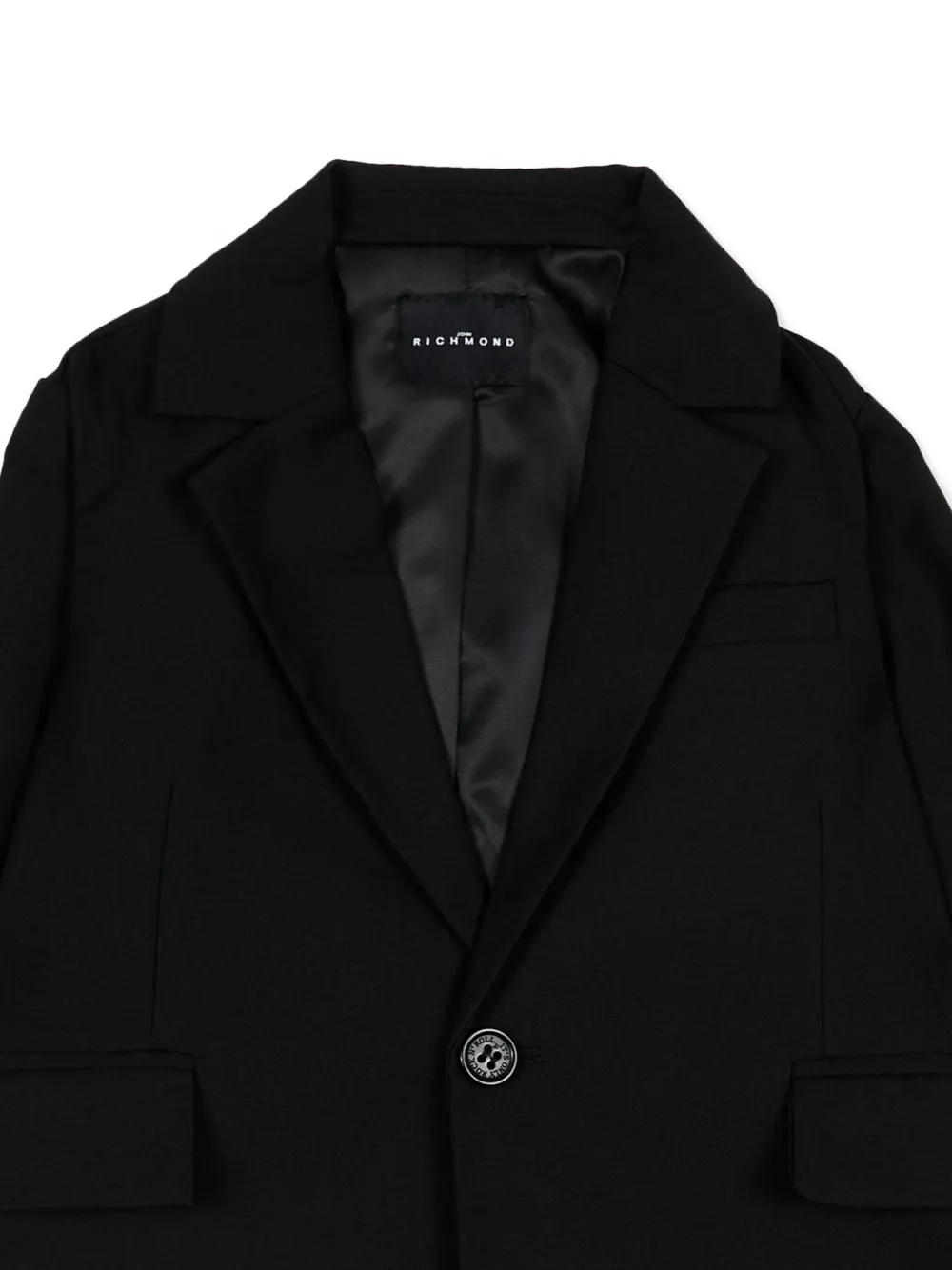John Richmond Junior Blazer met enkele rij knopen Zwart