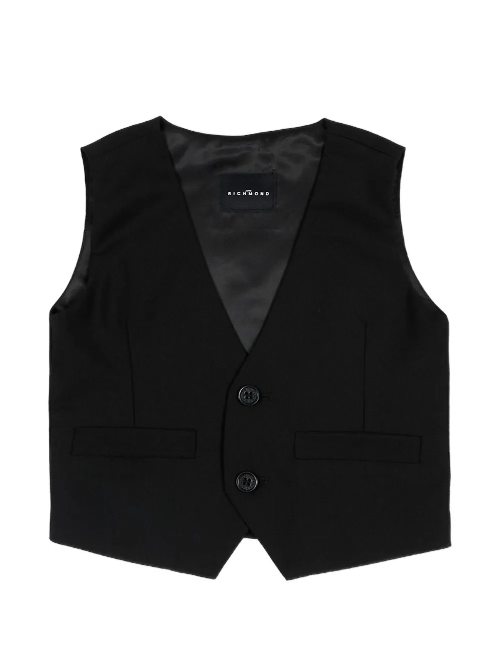 John Richmond Junior V-neck waistcoat - Nero