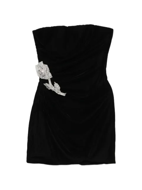 Adamaris crystal-embellished strapless mini dress