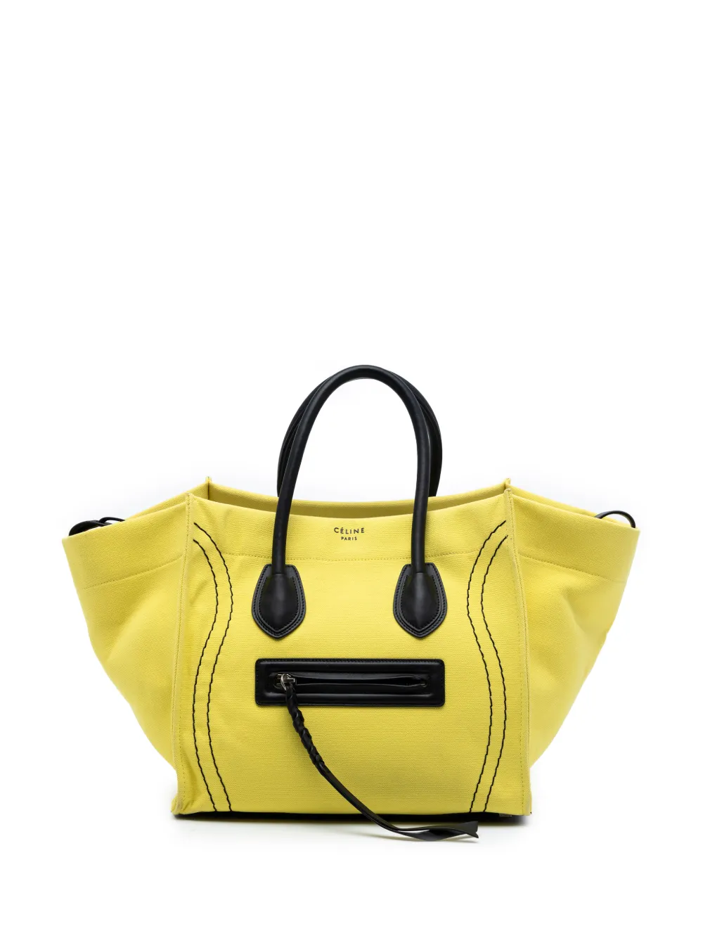 Celine Pre-Owned 2017 Medium Canvas Phantom Luggage tote bag - Giallo