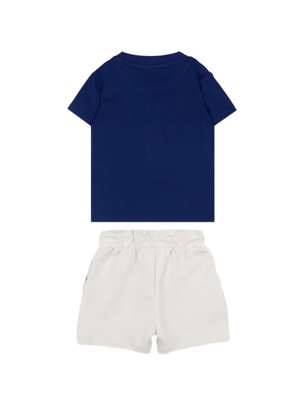 John Richmond Junior Katoenen T-shirt en shorts Blauw