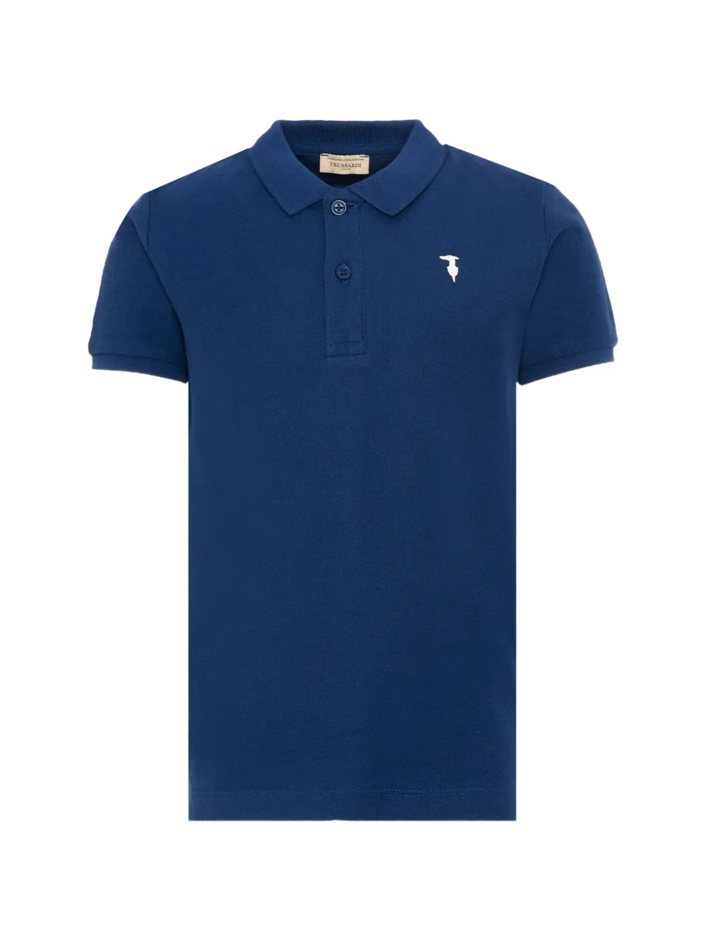 TRUSSARDI JUNIOR cotton polo shirt - Blu