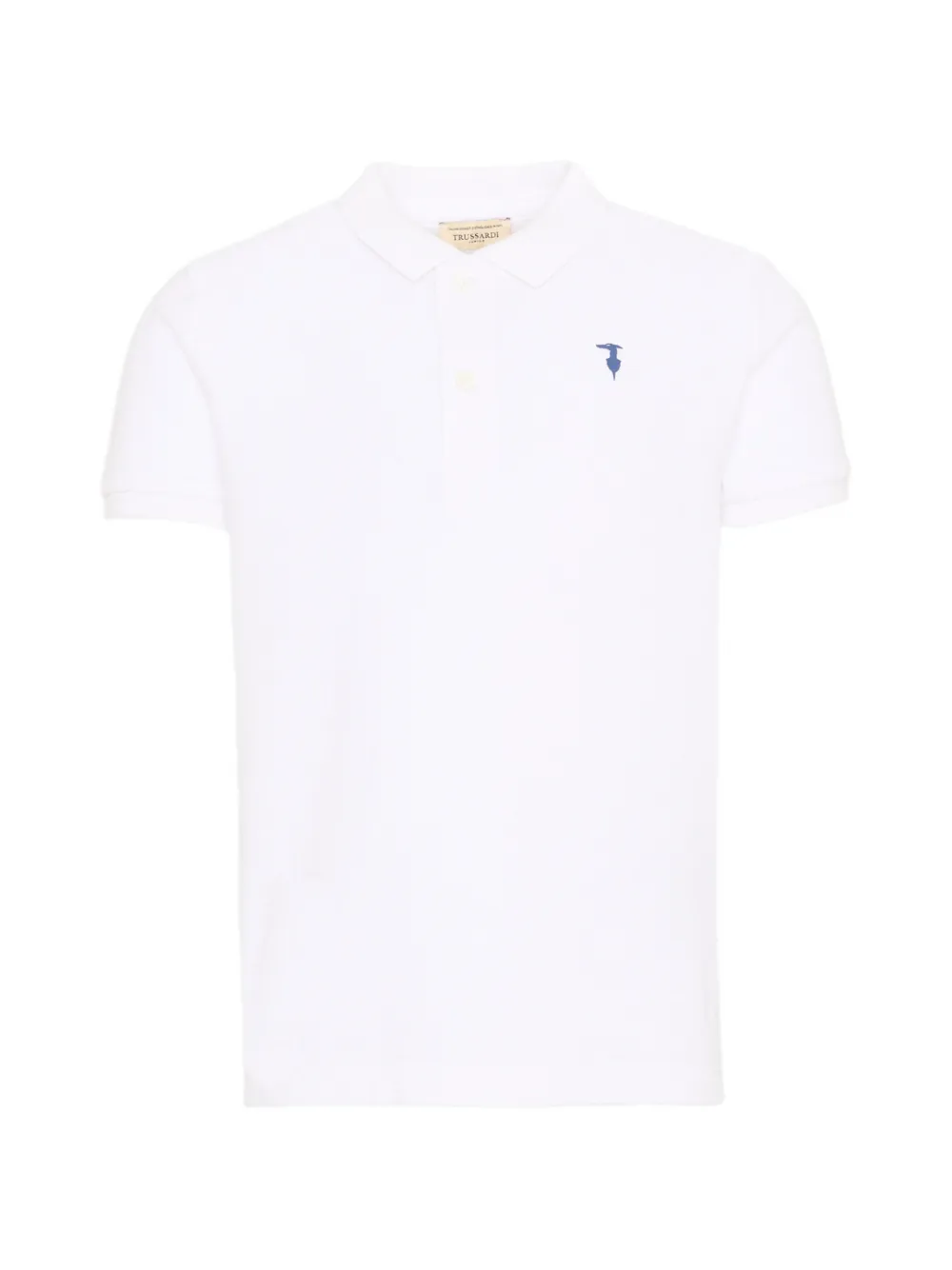 TRUSSARDI JUNIOR cotton polo shirt - Bianco