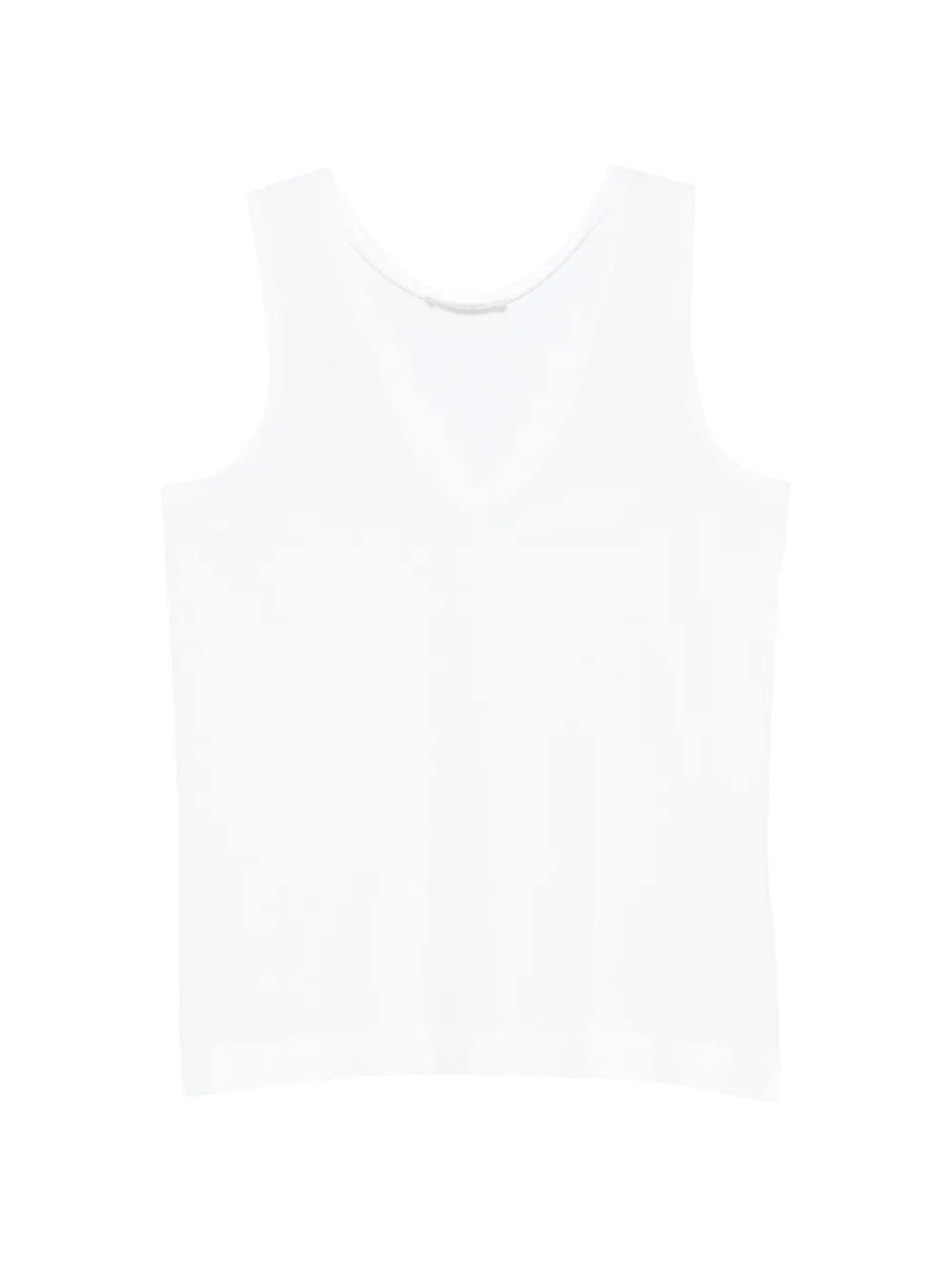 Zanone V-neck sleeveless top - Bianco