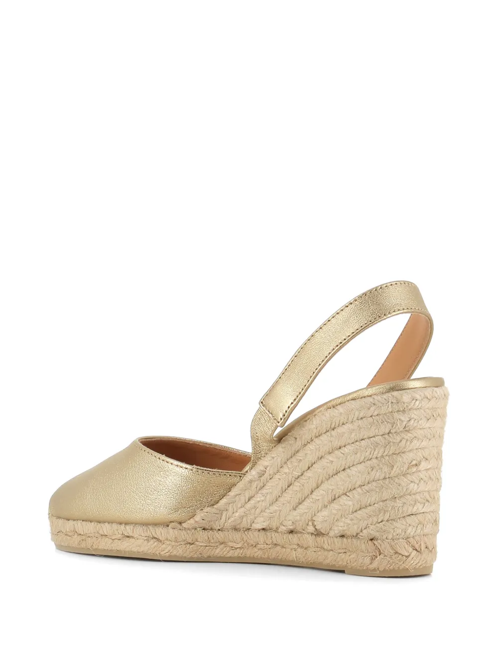Castañer 90mm Carissa wedge-heel espadrilles Goud