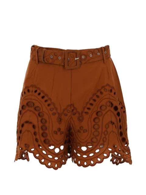 Charo Ruiz Ibiza Dune broderie-anglaise shorts
