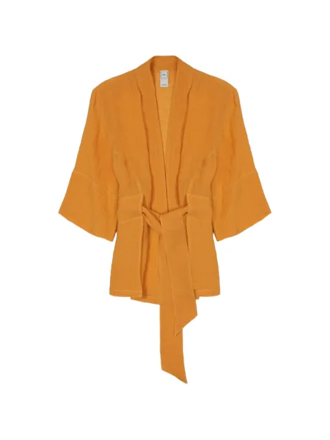 120% Lino belted kimono jacket