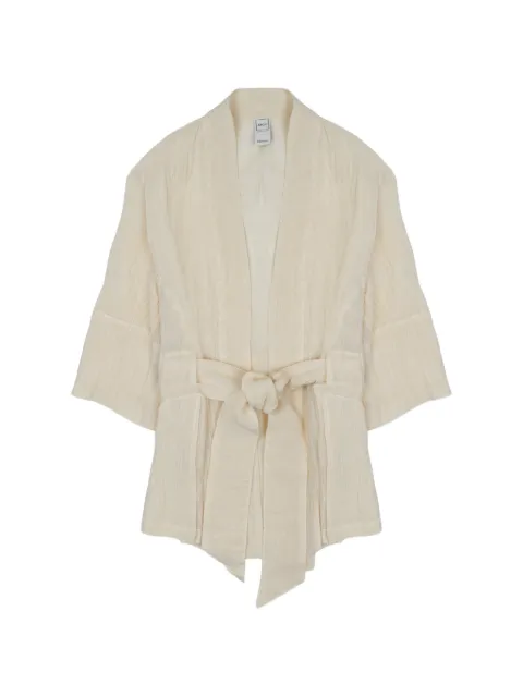 120% Lino belted kimono