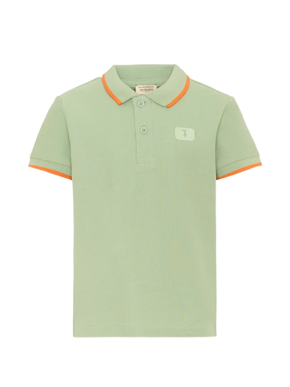 TRUSSARDI JUNIOR cotton polo shirt - Verde