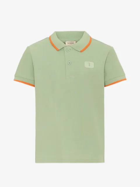 TRUSSARDI JUNIOR playera tipo polo de algodón