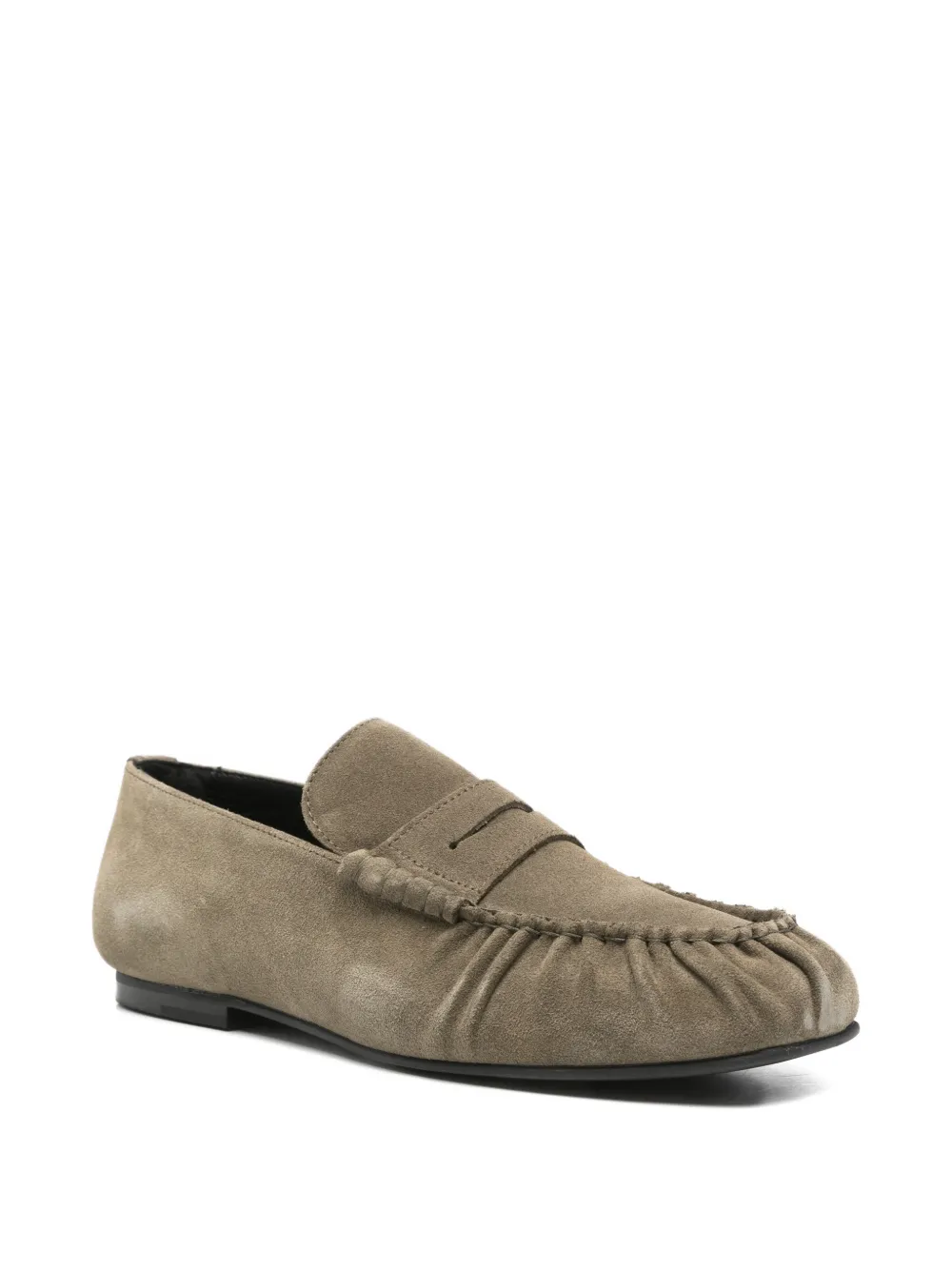 ALOHAS Aven suède loafers Groen