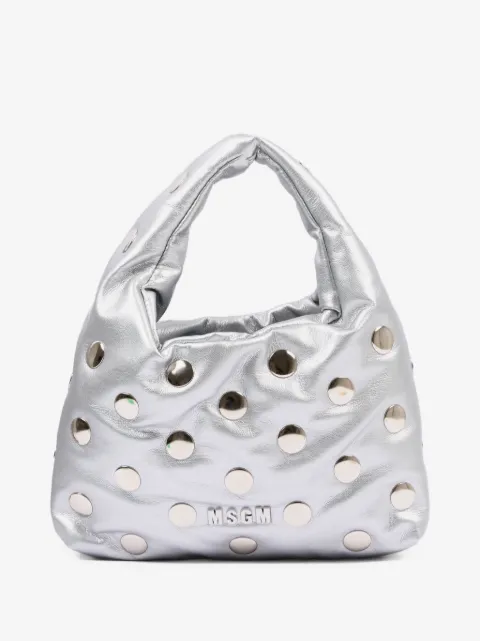 MSGM Kids bolsa de mano con apliques