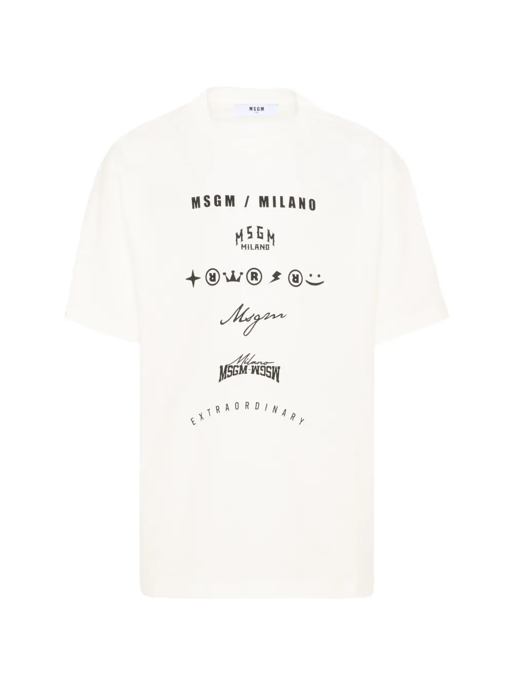 MSGM Kids graphic-print t-shirt - Toni neutri