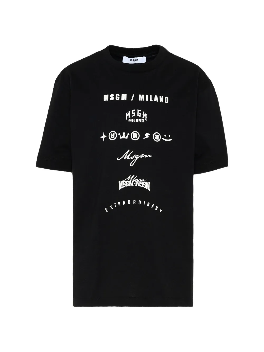 MSGM Kids graphic-print T-shirt - Nero