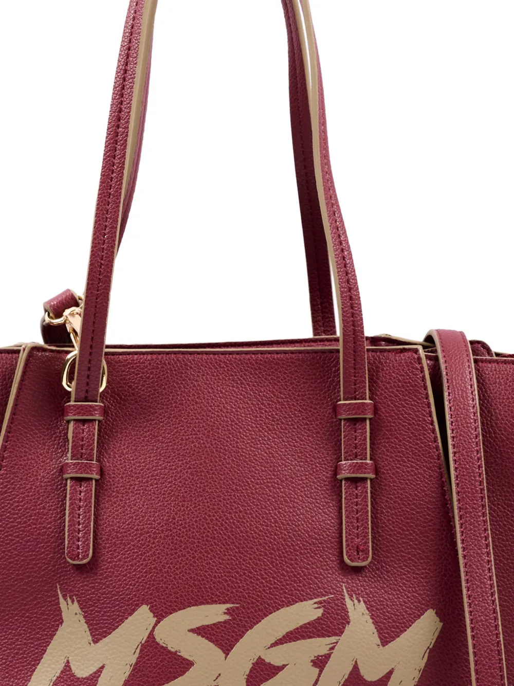 MSGM Kids Shopper met logo Rood