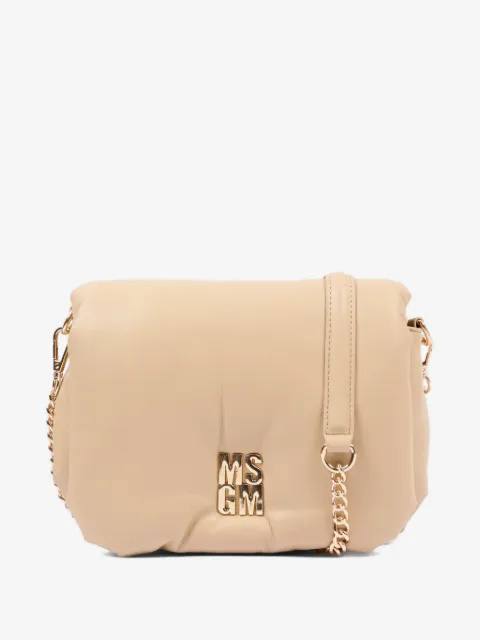 MSGM Kids logo-plaque shoulder bag