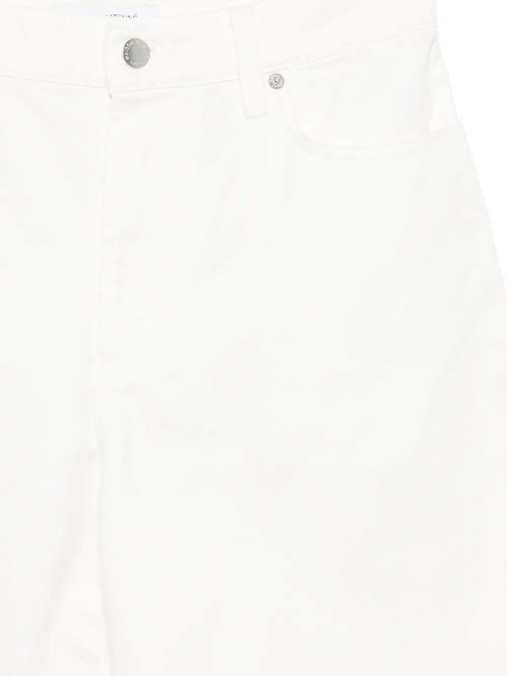 Maison Kitsuné Shorts met vijf zakken Wit
